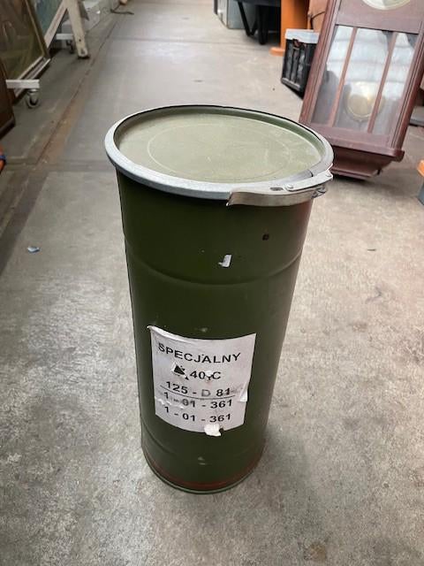 Militaire munitiekoker - Groen metalen opbergvat, Overige gebieden, ., Ophalen of Verzenden, .