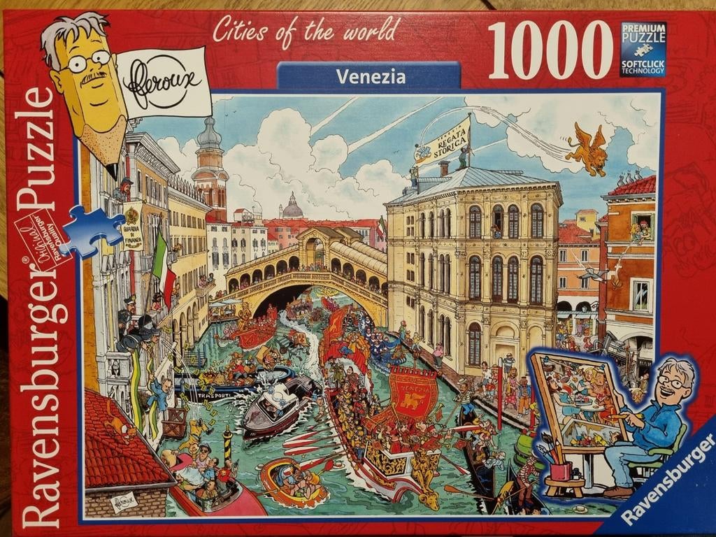 Ravensburger puzzel Cities of the world Venetië, 1x gelegd, Ophalen, 500 t/m 1500 stukjes, Zo goed als nieuw