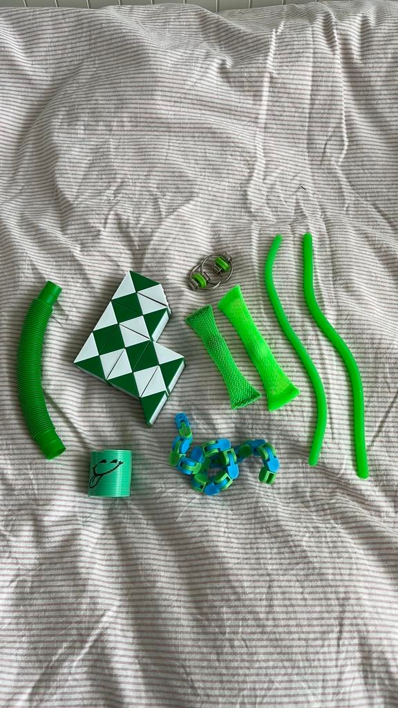Fidget toys set groen, Verzenden, Zo goed als nieuw