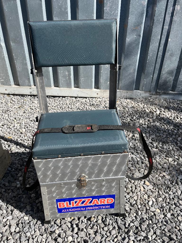 Uitklapbare blizzard viskist zitkist rugleuning en draagriem, Ophalen, Koffer of Tas