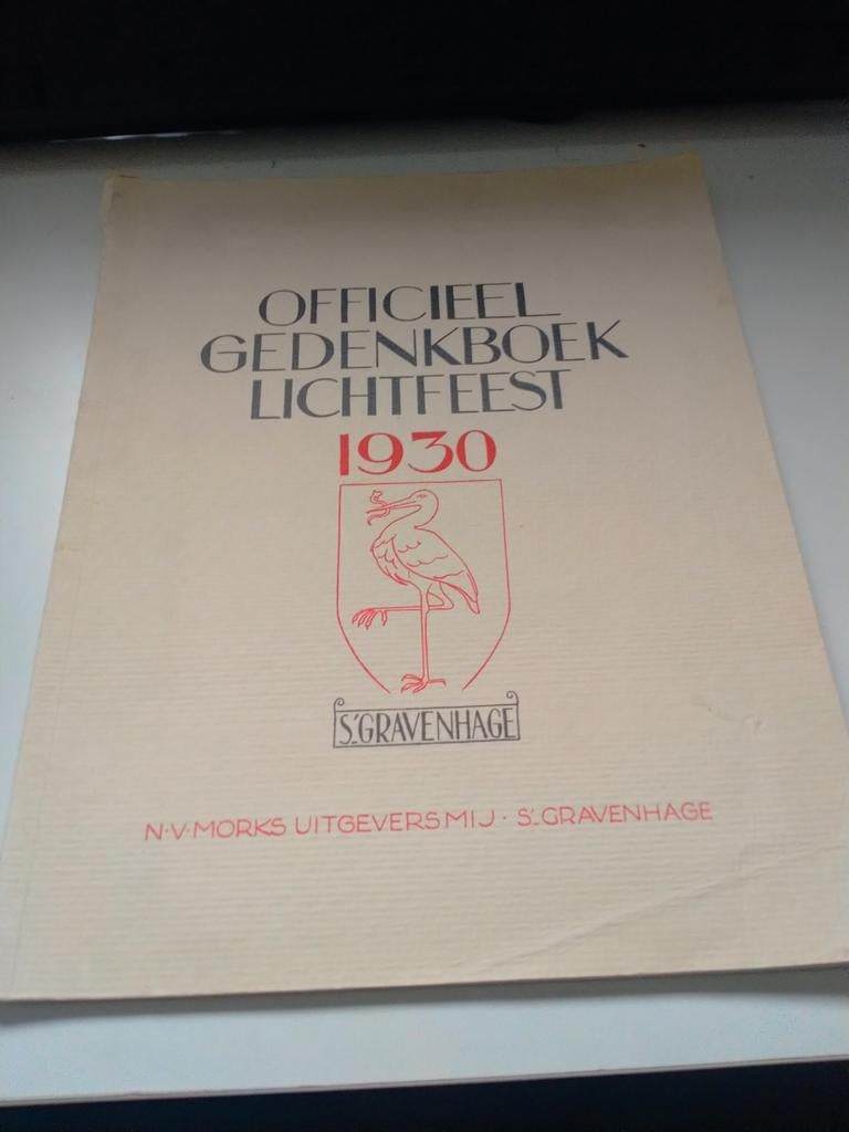 Officieel gedenkboek lichtfeest 1930 's Gravenhage, Boeken, Verzenden, Gelezen