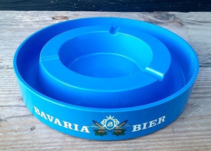 Vintage - BAVARIA - Café Asbak - (Bier / 70's), Ophalen of Verzenden, Asbak