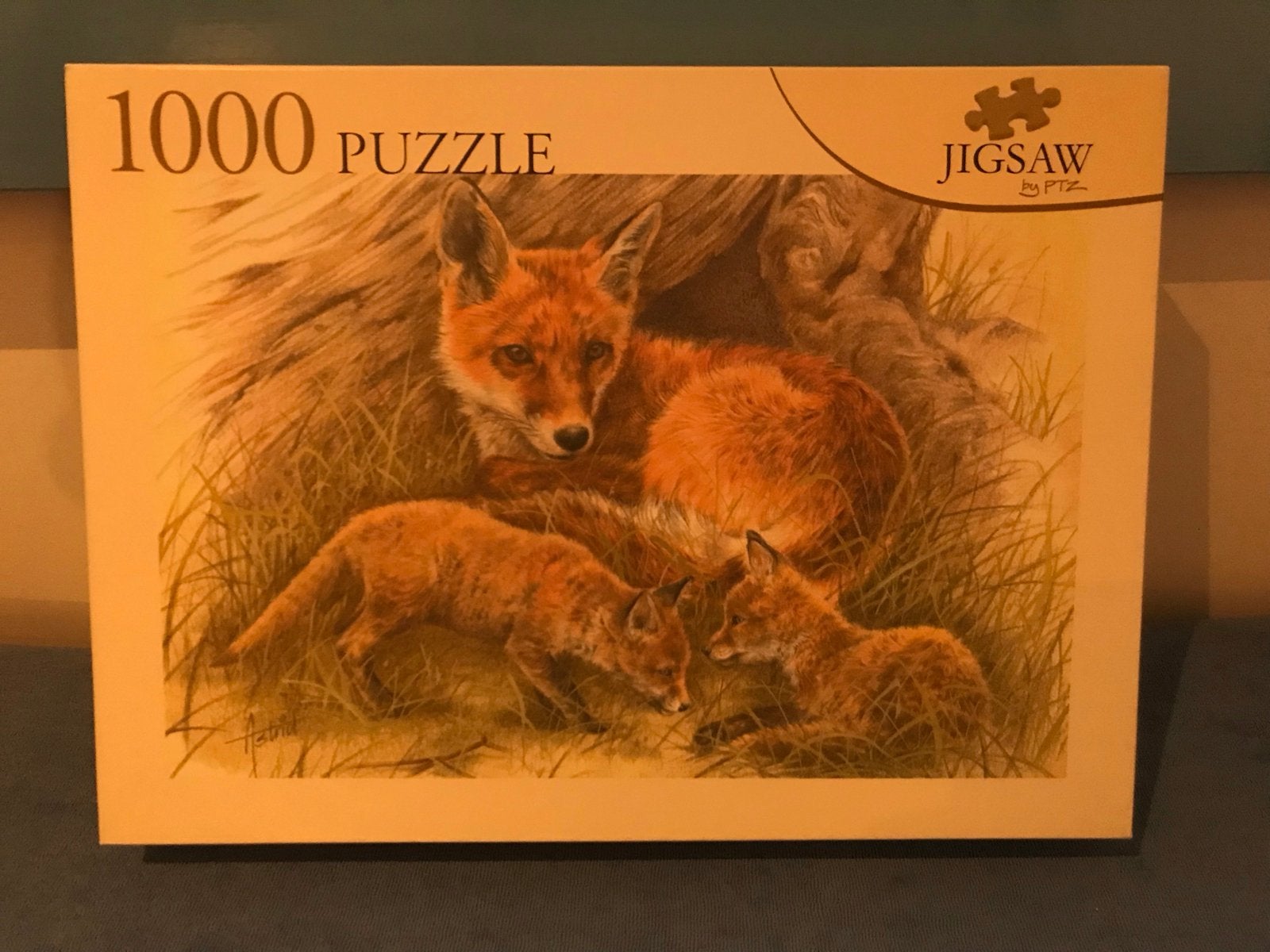Jigsaw Puzzel 1000 stukjes - Vossen, Ophalen, 500 t/m 1500 stukjes, Zo goed als nieuw, Legpuzzel