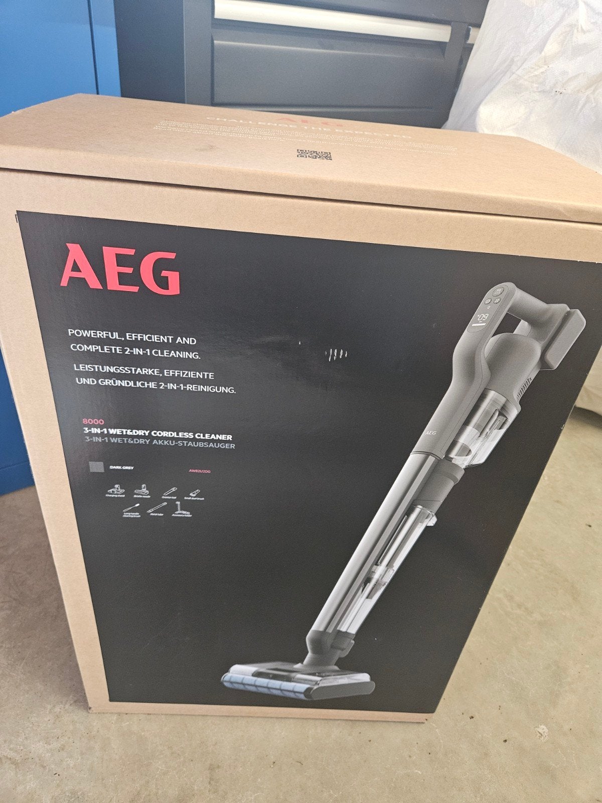 AEG 3-in-1 Nat & Droog Stofzuiger - Nieuw in Doos, Draadloos, Nieuw, Reservoir, AEG
