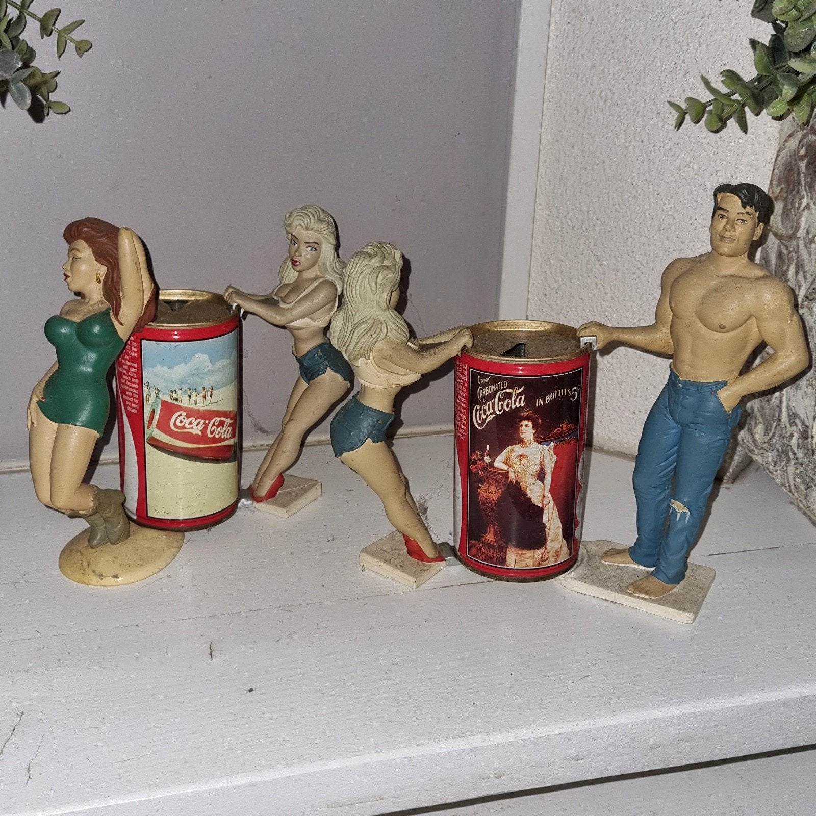 Vintage Coca-Cola Blikjeshouders., Ophalen of Verzenden, Gebruikt