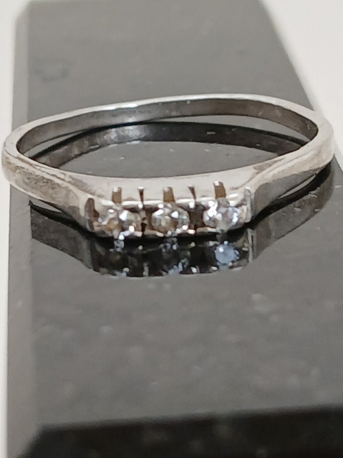 Mooie Zilveren Ring met Zirconia Steentjes - Maat 17, Ophalen of Verzenden