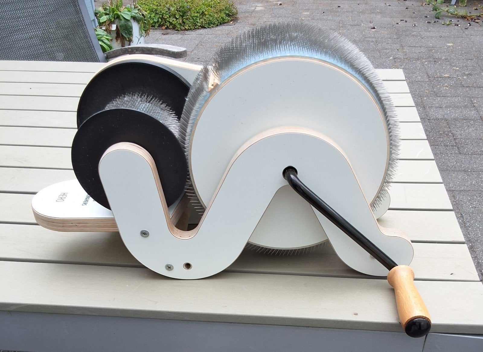 kaardmolen woolmakers 72 tpi 10 cm, Hobby en Vrije tijd, Spinnewielen en Spinnen, Ophalen, Zo goed als nieuw