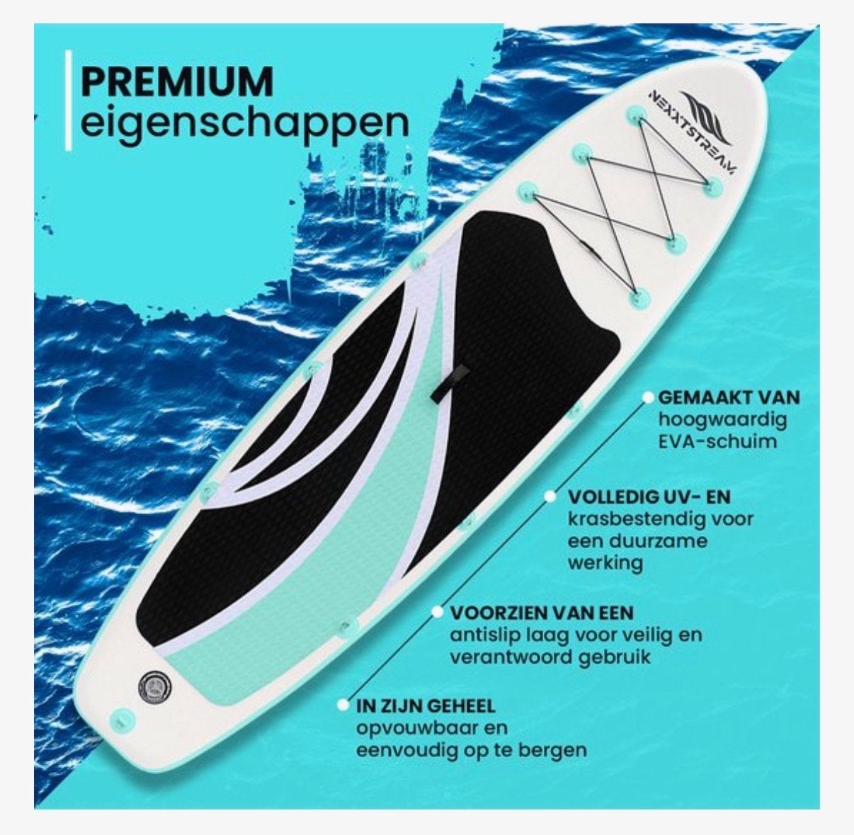 NEXXTSTREAM SUP-board set - Compleet en Opblaasbaar, Ophalen, Gebruikt, SUP-boards