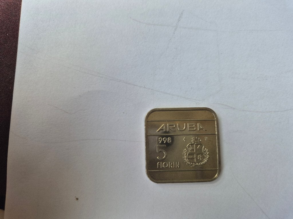 5 gulden aruba 1998, Ophalen of Verzenden, Koningin Beatrix, 5 gulden, Losse munt