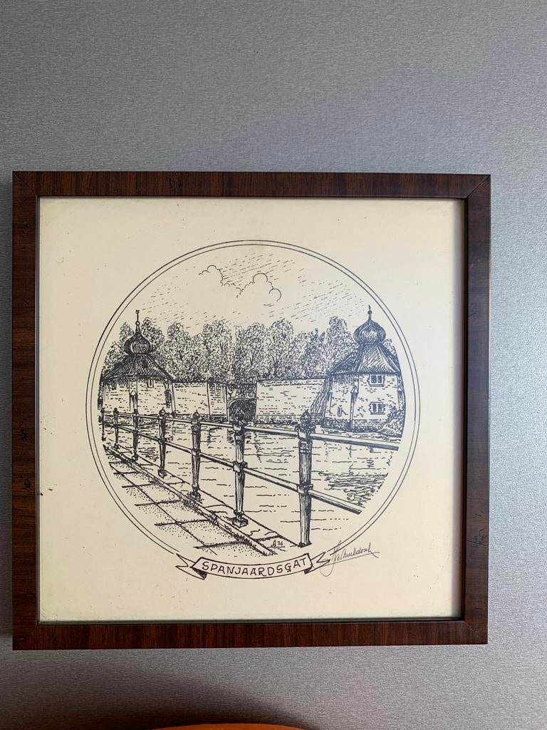 Pentekeningen oud Breda, Antiek en Kunst, Ophalen of Verzenden