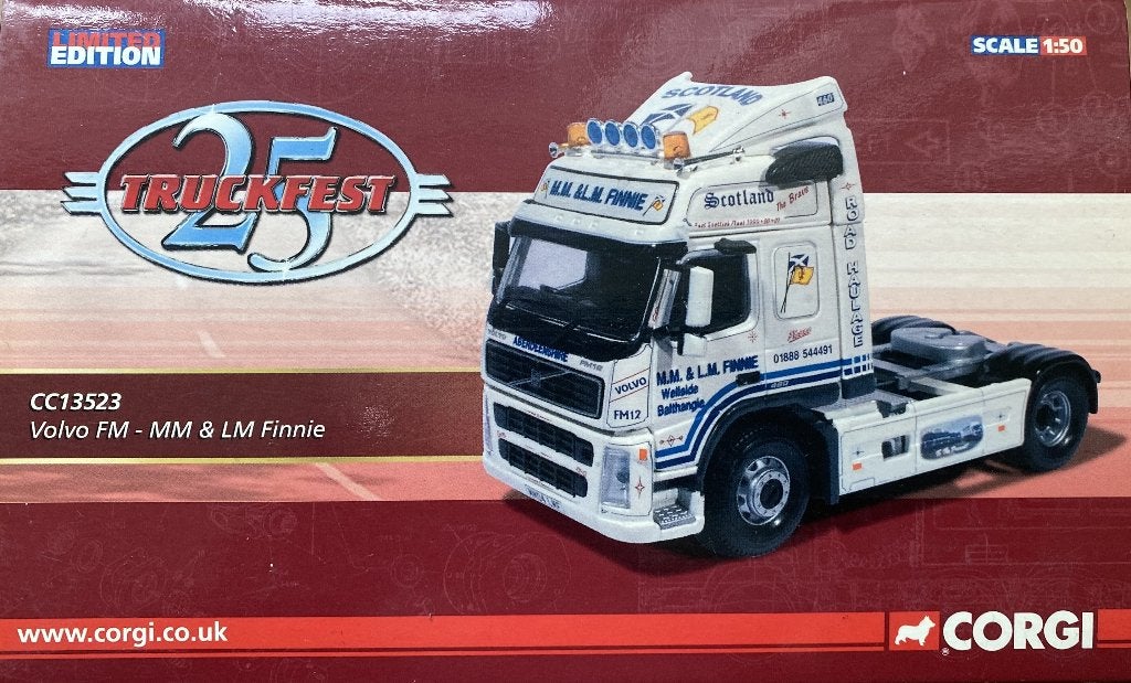 Corgi - Volvo FM 12 M.M.& L.M. Finnie Wellside Balthangle, Ophalen of Verzenden, Nieuw, Bus of Vrachtwagen, Corgi