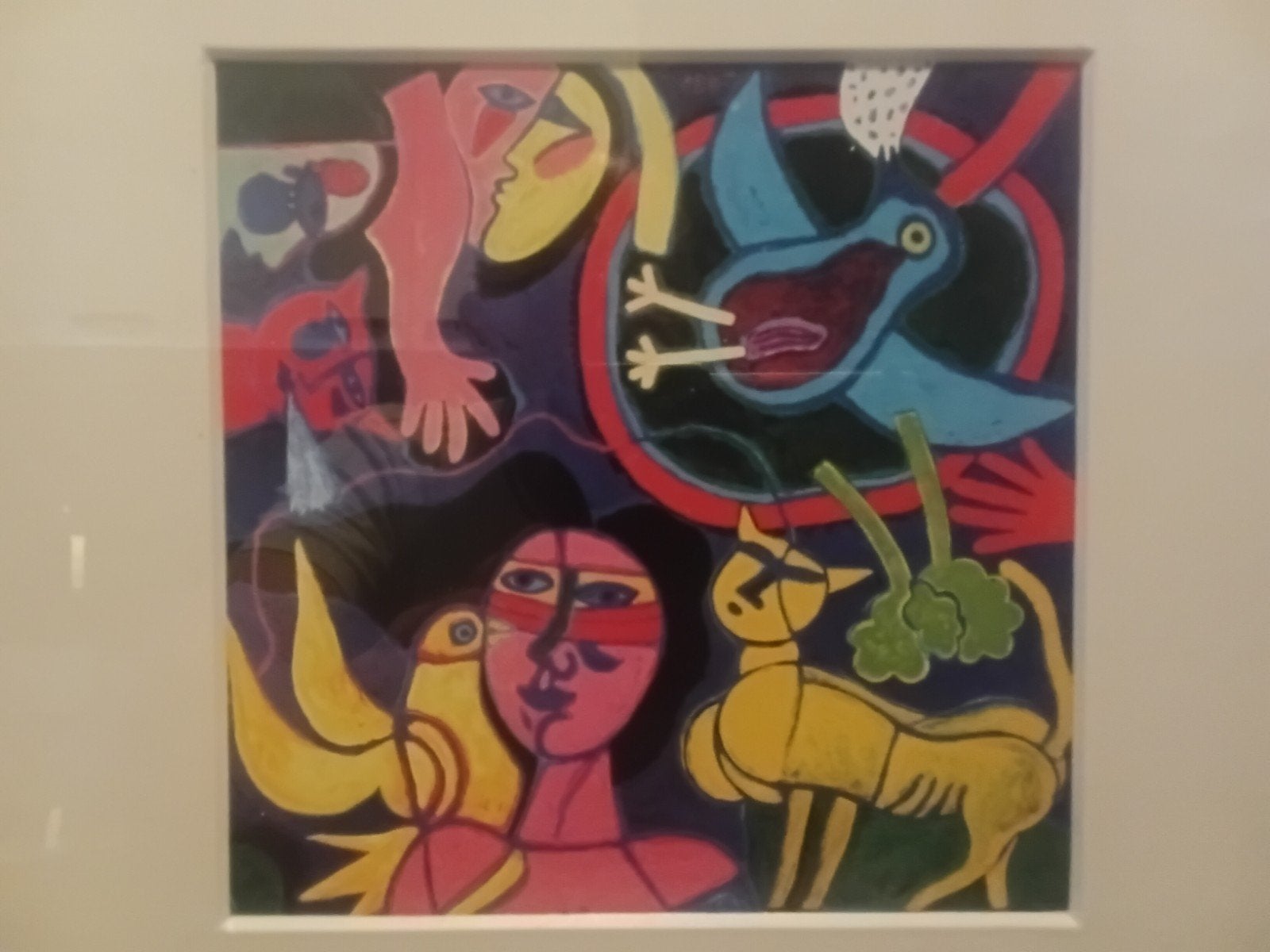 Corneile  2 x afb . In lijstje met passe-partout  21 x 21 CM, Antiek en Kunst, Ophalen of Verzenden