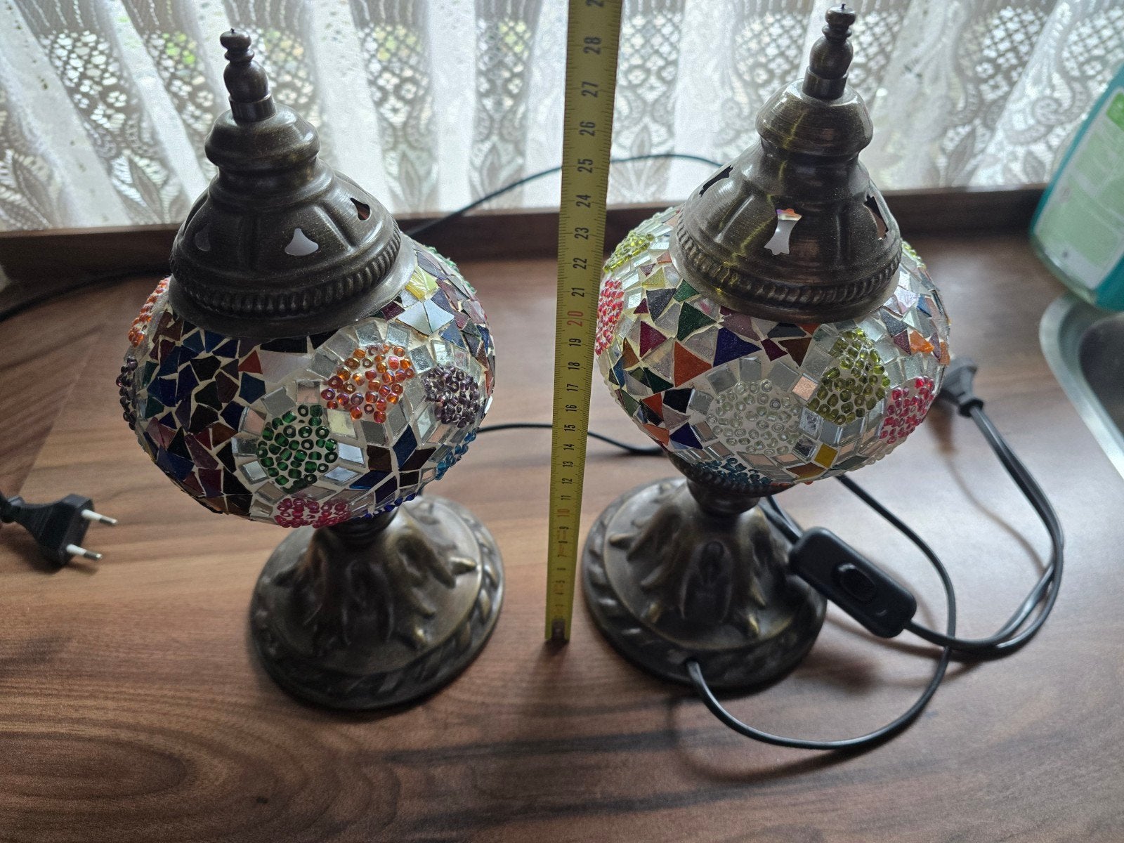 Mozaiek  turkse  lampen, Ophalen of Verzenden, Glas, Minder dan 50 cm