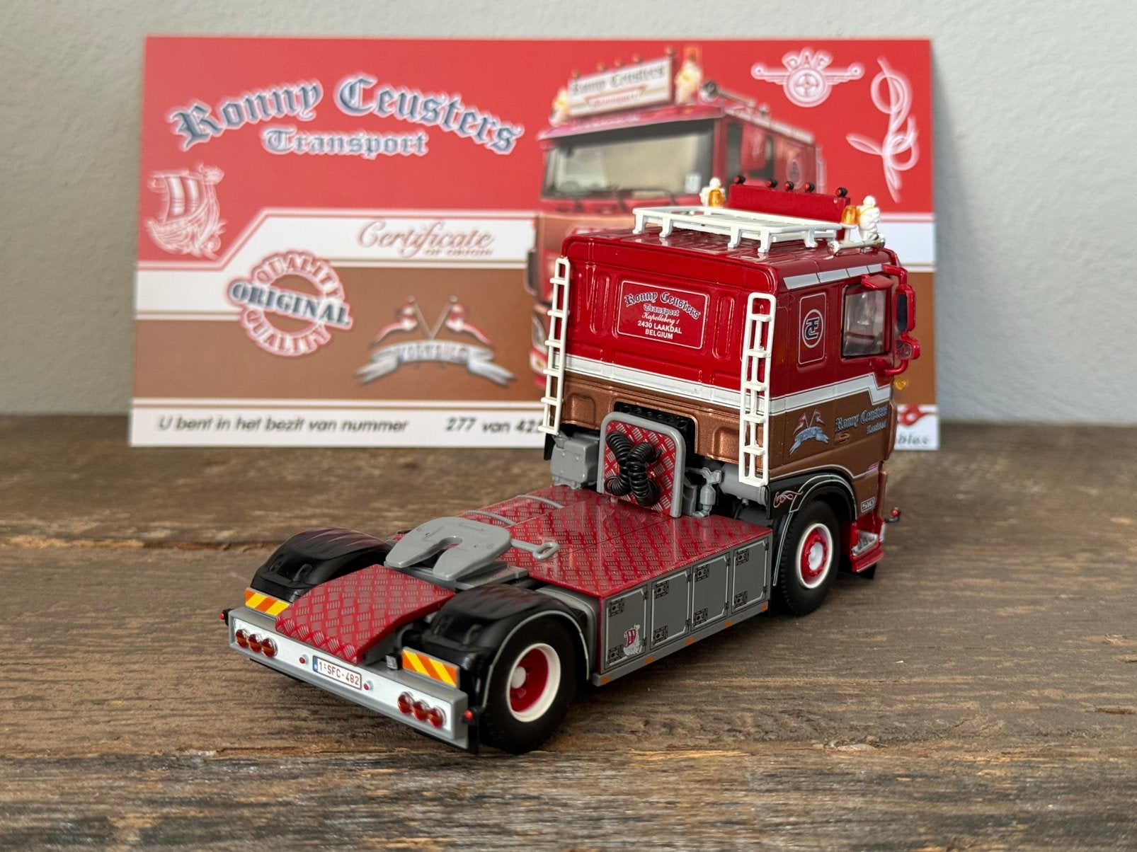 Tekno - DAF XF Ronny Ceusters, Hobby en Vrije tijd, Modelauto's | 1:50, Ophalen of Verzenden, Bus of Vrachtwagen, Tekno