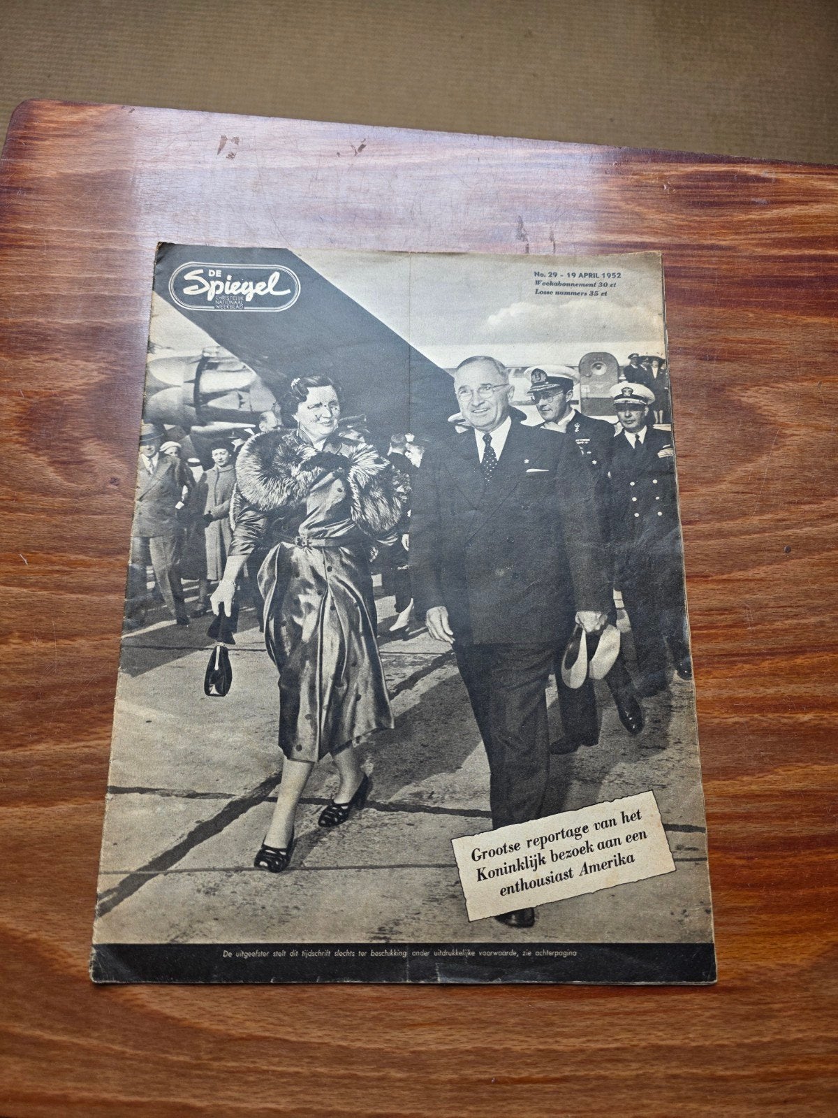 Vintage tijdschrift "De Spiegel" - 19 april 1952 (No. 29), Antiek en Kunst, Ophalen of Verzenden