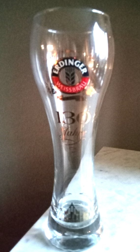 Erdinger Weisßier glas 0,5 L., Verzamelen, Ophalen of Verzenden, Zo goed als nieuw, Glas of Glazen, Overige merken