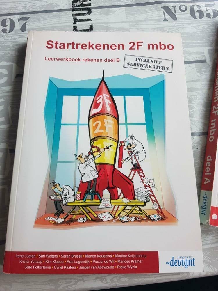 Startrekenen 2F mbo deel A -B, Boeken, Ophalen of Verzenden, Zo goed als nieuw, VMBO, Nederlands