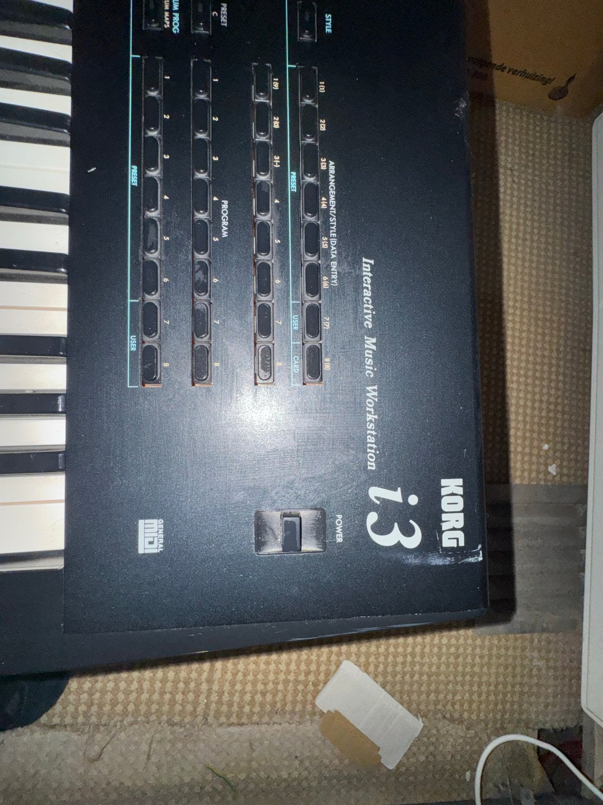 Korg i3 Interactive Music Workstation Synthesizer, Muziek en Instrumenten, Keyboards, Ophalen, Korg, Midi-aansluiting, 61 toetsen