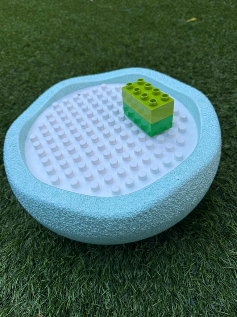 Stapelstein inlegplaat insert disc duplo lego bouwplaat wit, Ophalen of Verzenden, Nieuw