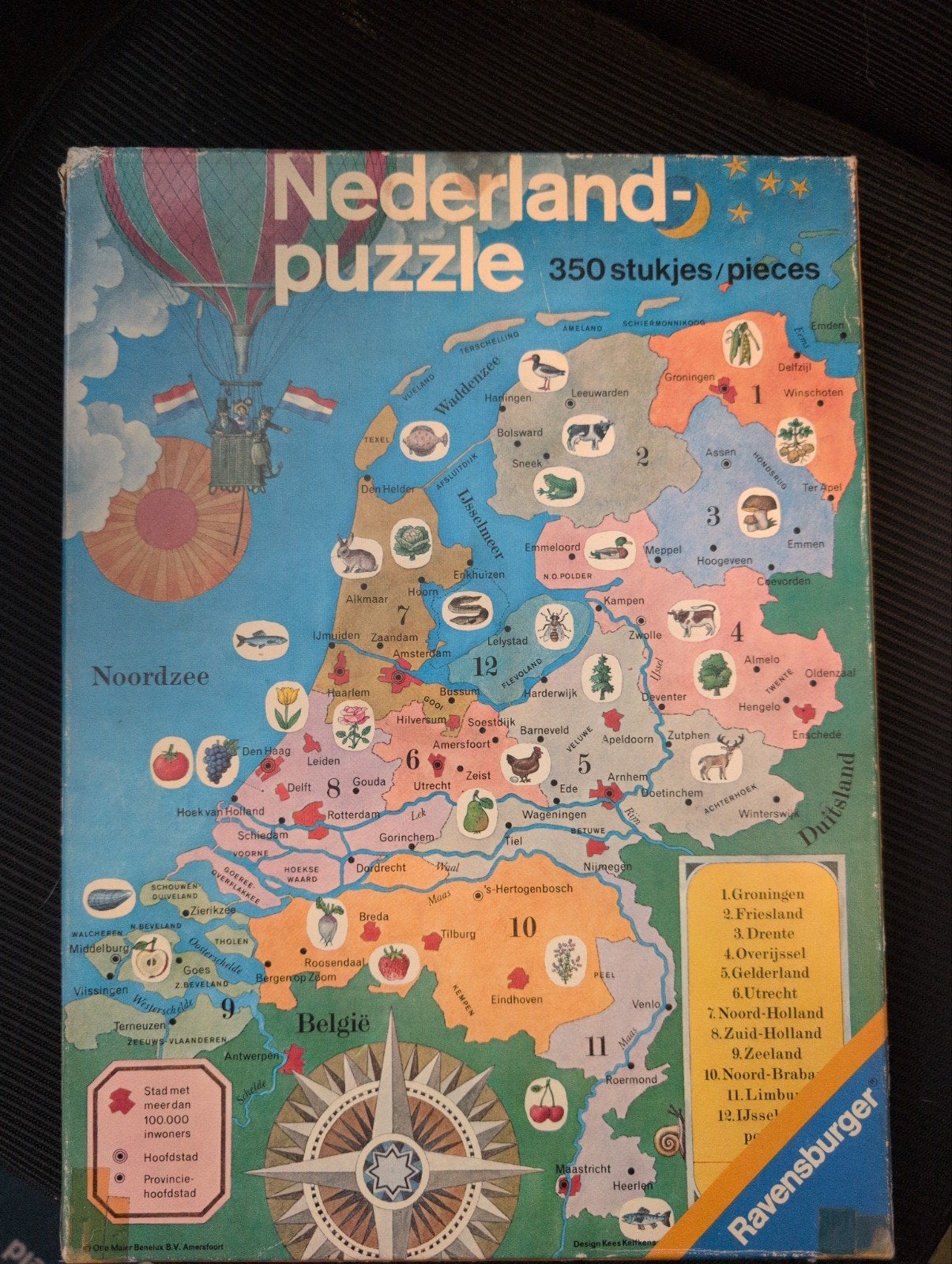 Ravensburger Nederland-puzzel 350 stukjes, Ophalen, Minder dan 500 stukjes, Gebruikt, Legpuzzel