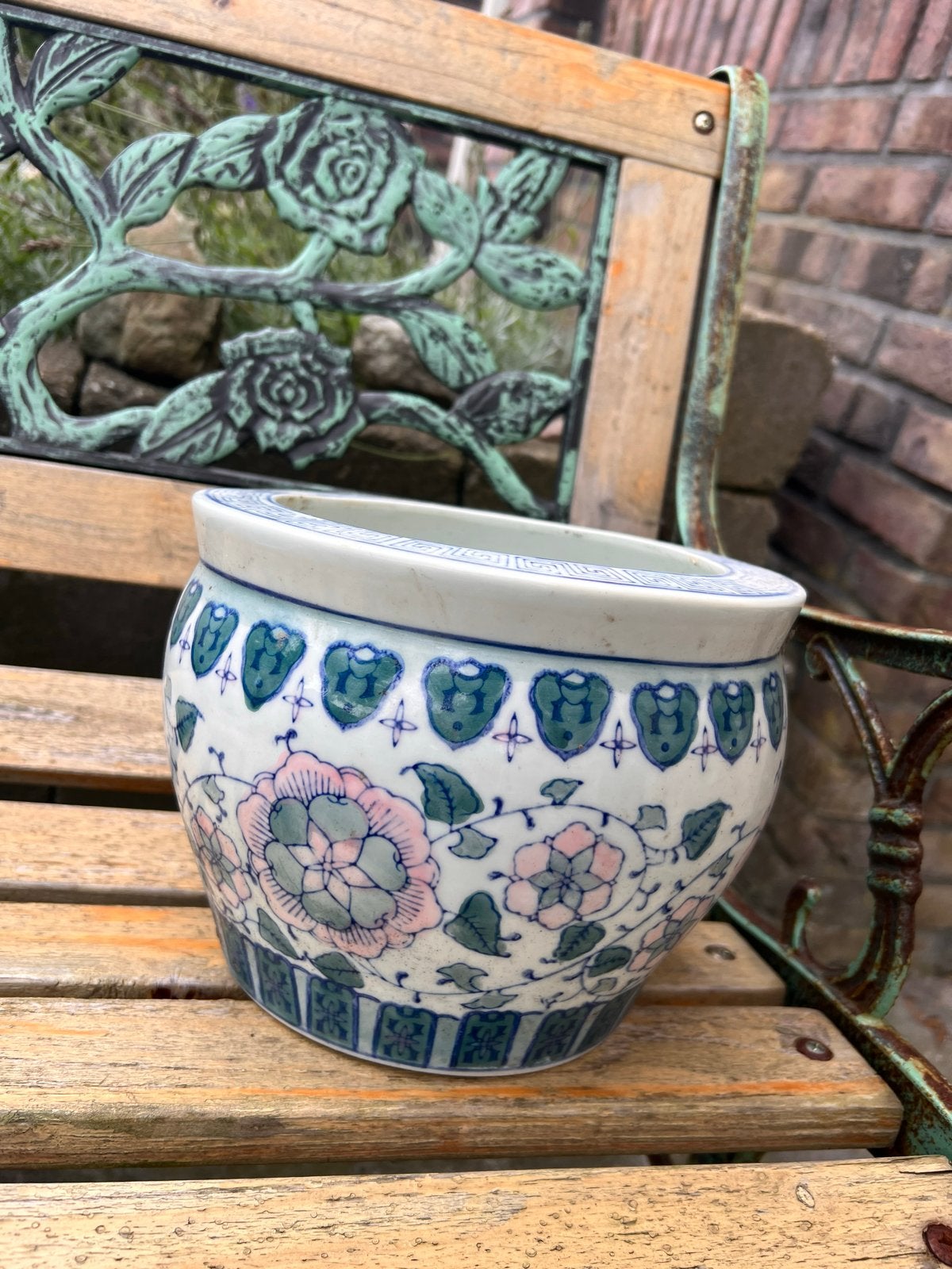 Antieke Chinese bloempot met bloemmotief, Antiek en Kunst, Ophalen