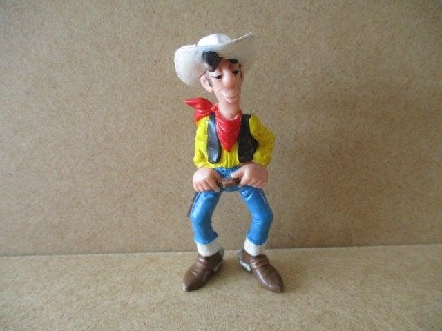adv10768 lucky luke poppetje 5, Ophalen, Overige figuren, Gebruikt, Beeldje of Figuurtje