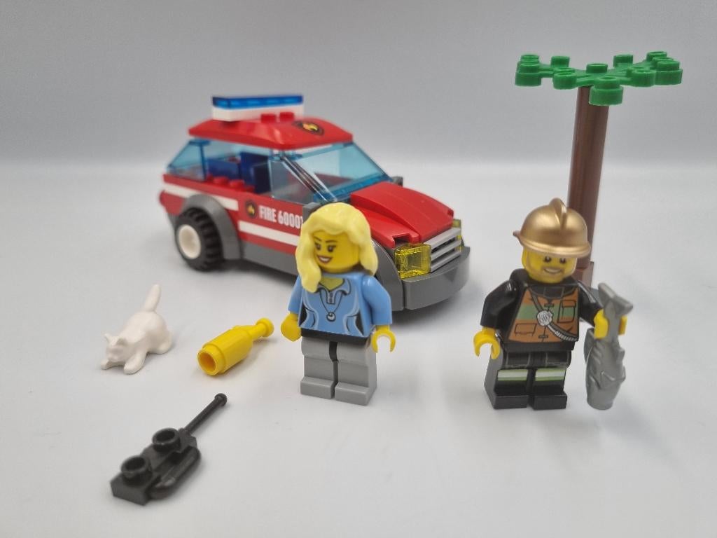Lego City 60001 fire chief car, Ophalen, Zo goed als nieuw, Complete set, Lego