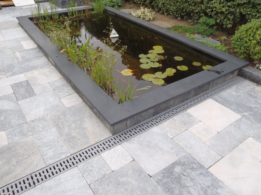 vijverranden kleurvast basalt donker gezoet actieprijzen, Tuin en Terras, Vijvers, Ophalen of Verzenden, Nieuw