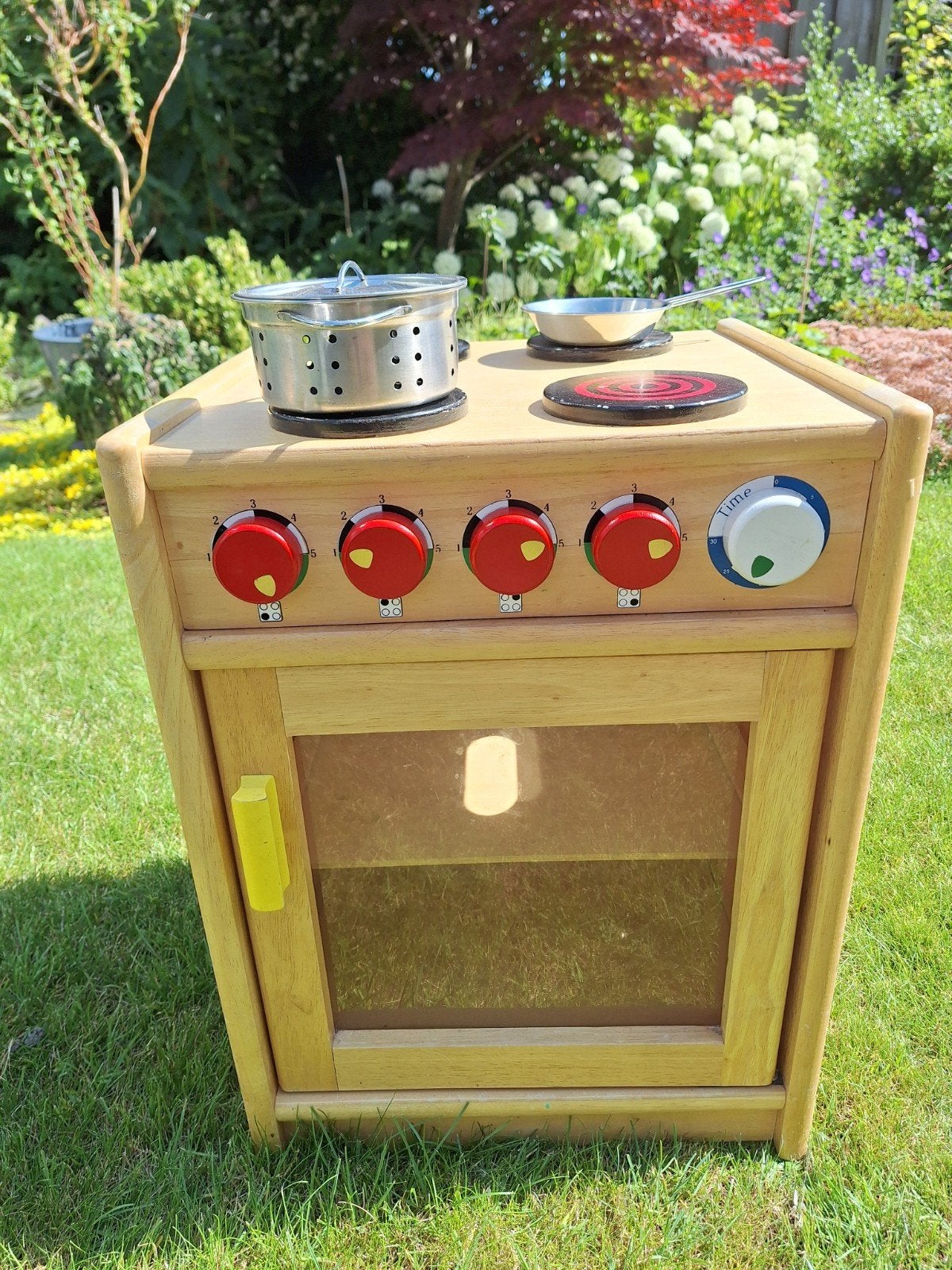 Houten Speelfornuisje met Accessoires, Ophalen, Gebruikt, Hout, Speelkeuken