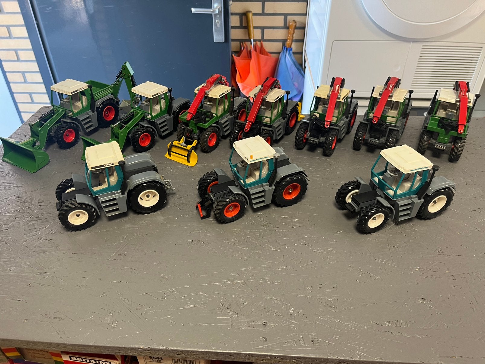 10 Fendt Xylon tractors Siku demo kraan bosbouw voorlader, Ophalen of Verzenden, Zo goed als nieuw, Tractor of Landbouw, SIKU