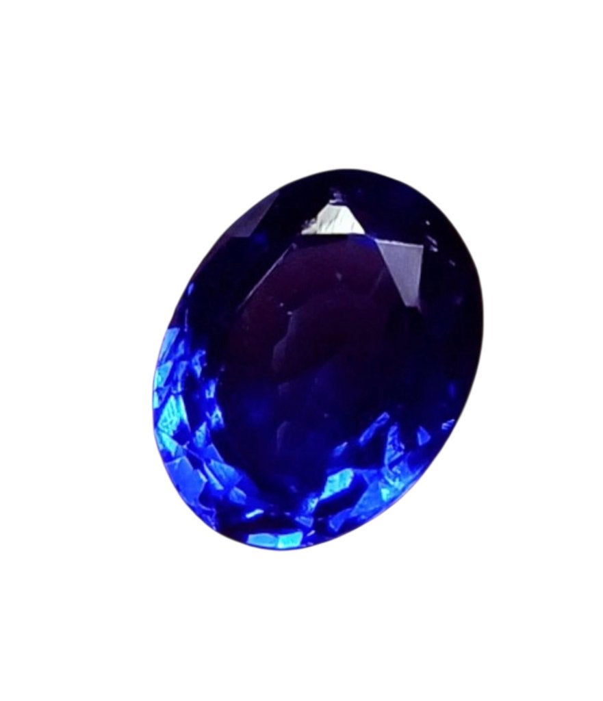 Facetgeslepen Saffier 10.15 ct met GGL certificaat, Ophalen of Verzenden, Nieuw