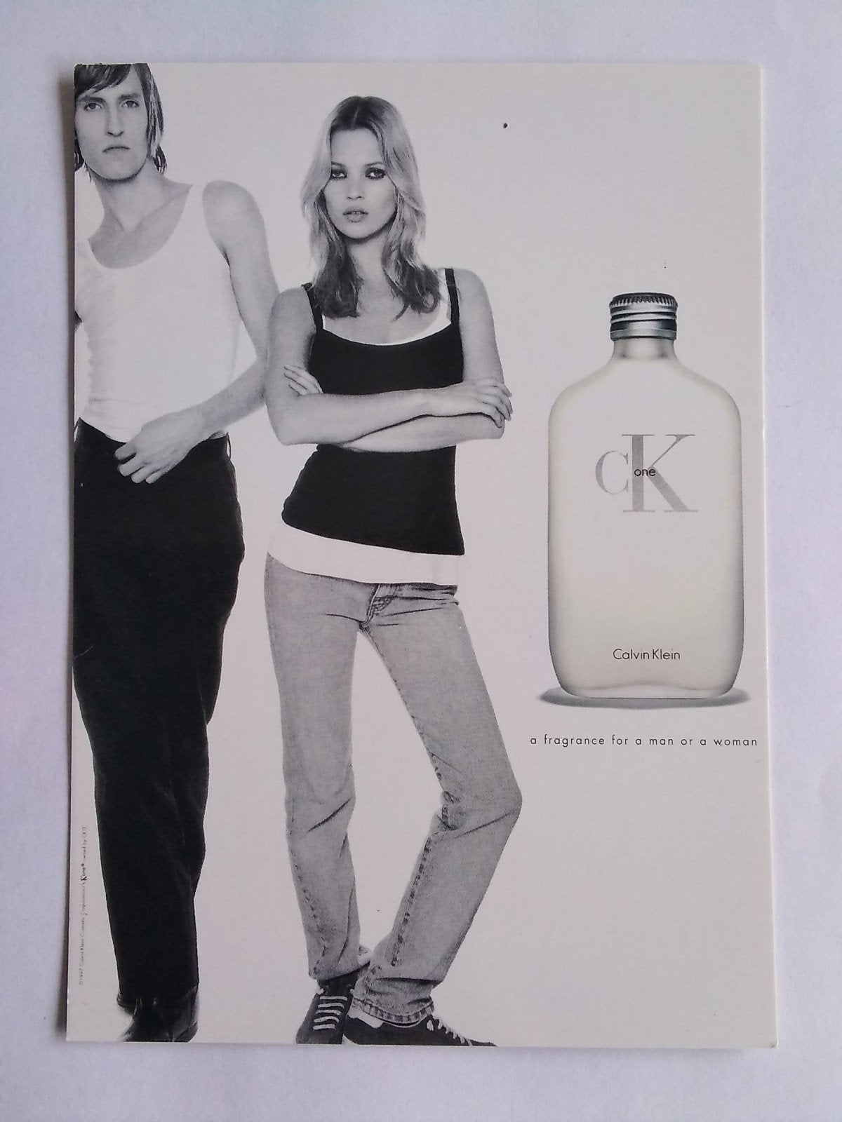 Ansichtkaart Calvin Klein CK One 1997, Verzenden
