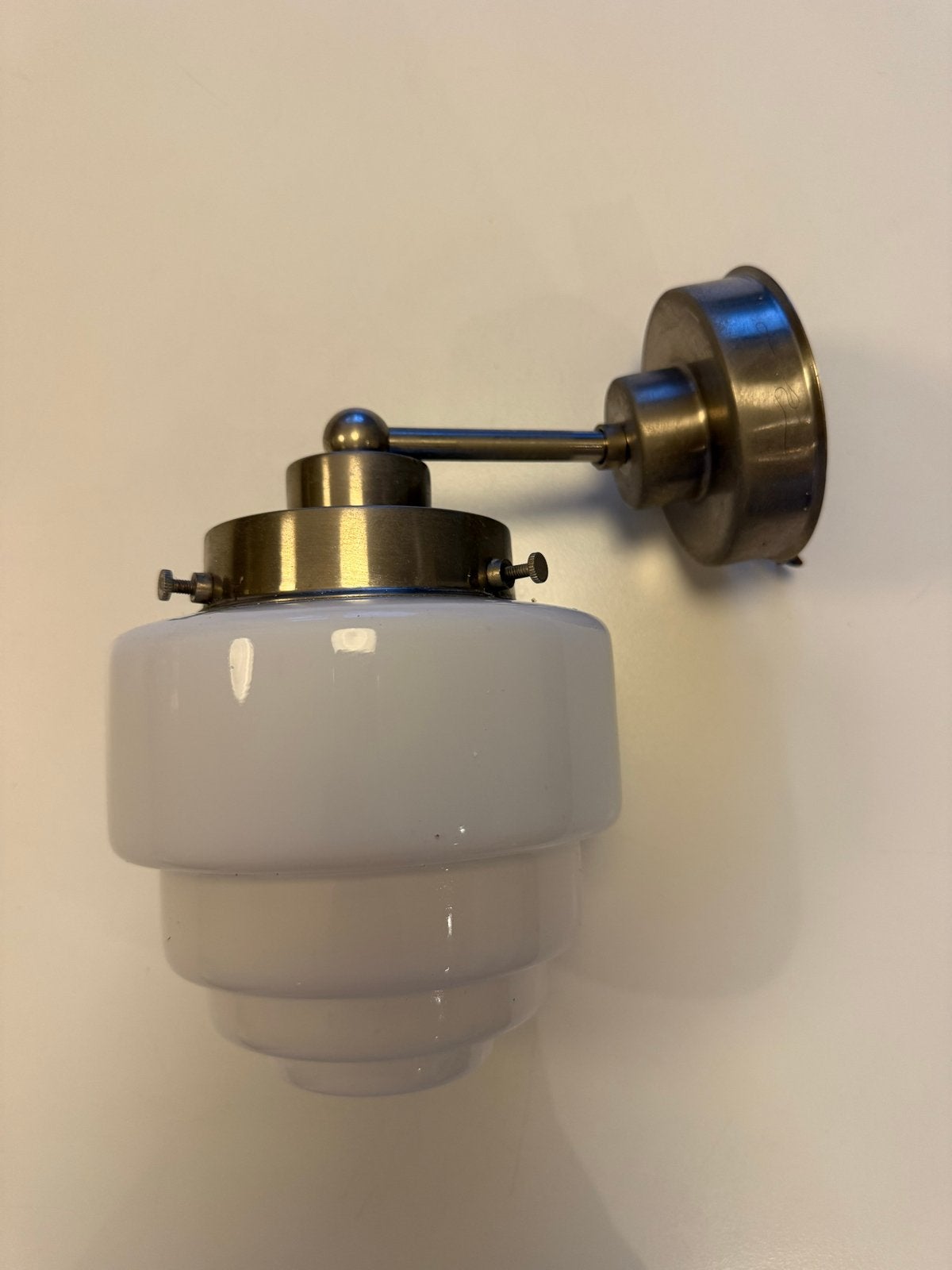 Artdeco wandlamp, Gebruikt, Overige fittingen, Ophalen of Verzenden, Glas