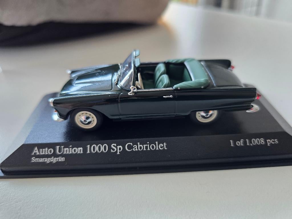 Auto Union 1000 SP cabriolet 1/43, Ophalen of Verzenden, Gebruikt, Auto, MiniChamps