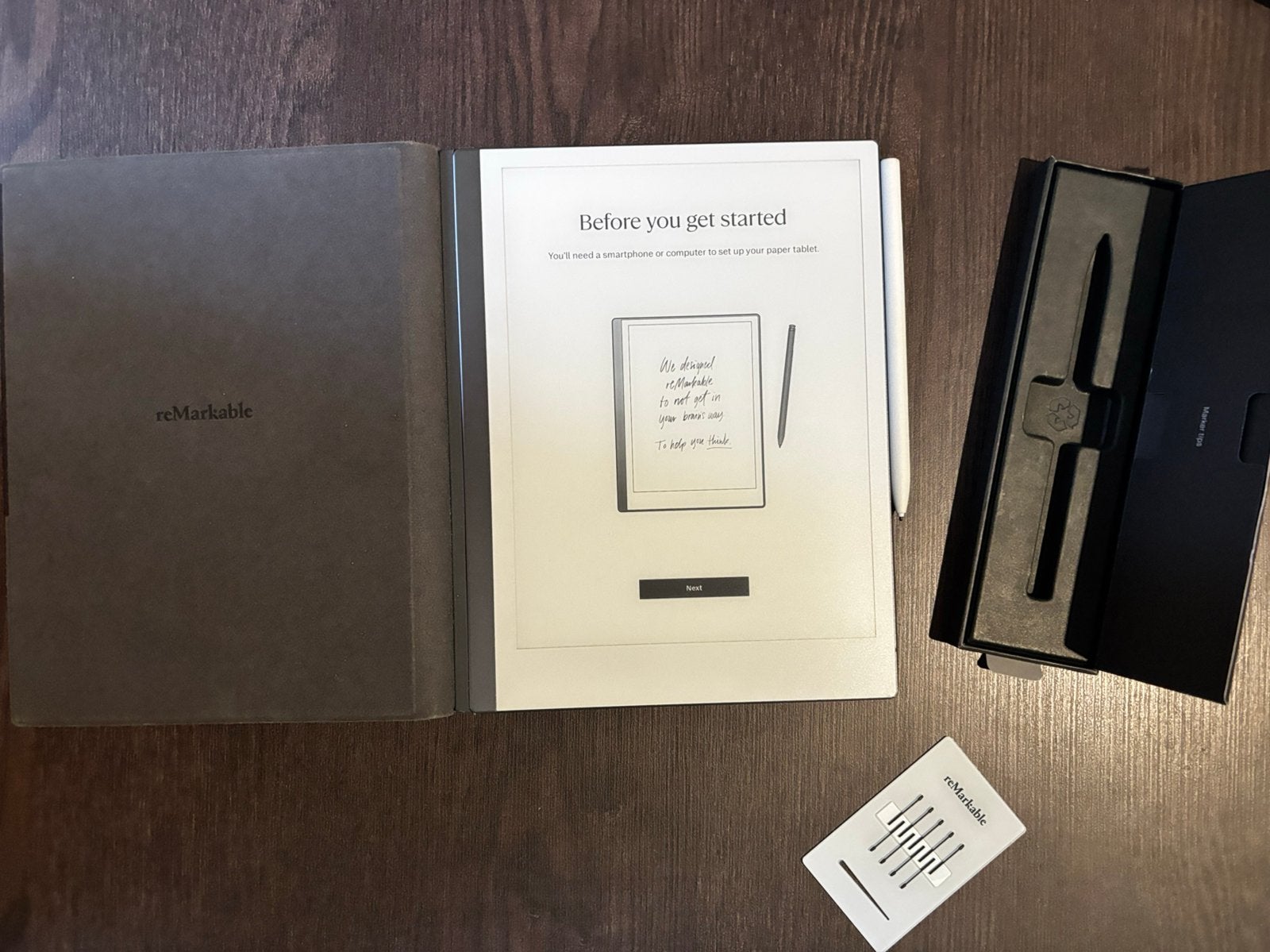 Remarkable 2 + Book Folio + Marker, Computers en Software, Tekentablets, Remarkable, Verzenden, Remarkable, Zo goed als nieuw
