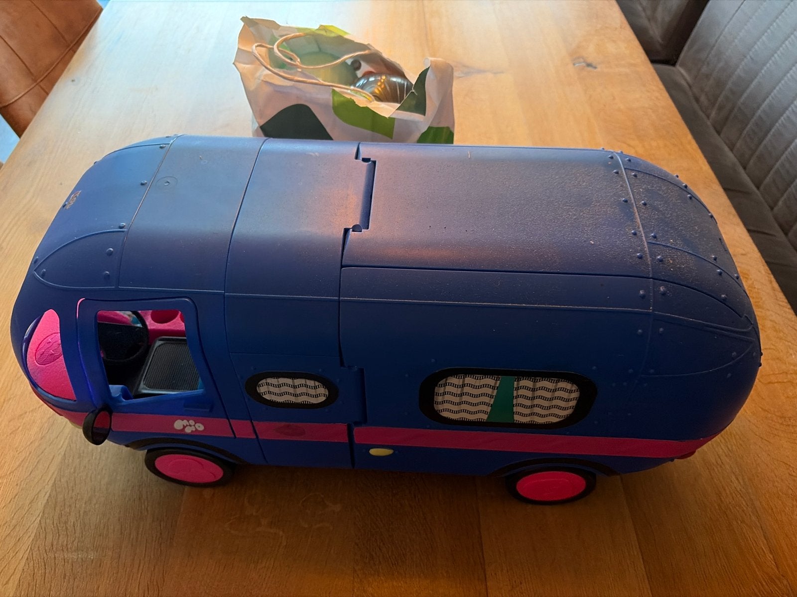 Leuke speelgoedcamper met veel accessoires, Ophalen of Verzenden, Gebruikt
