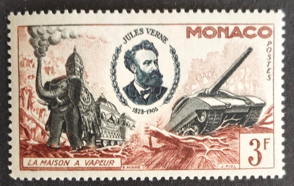 MONACO - Jules Verne (La maison a vapeur) 1955, Verzenden, Monaco, Postfris