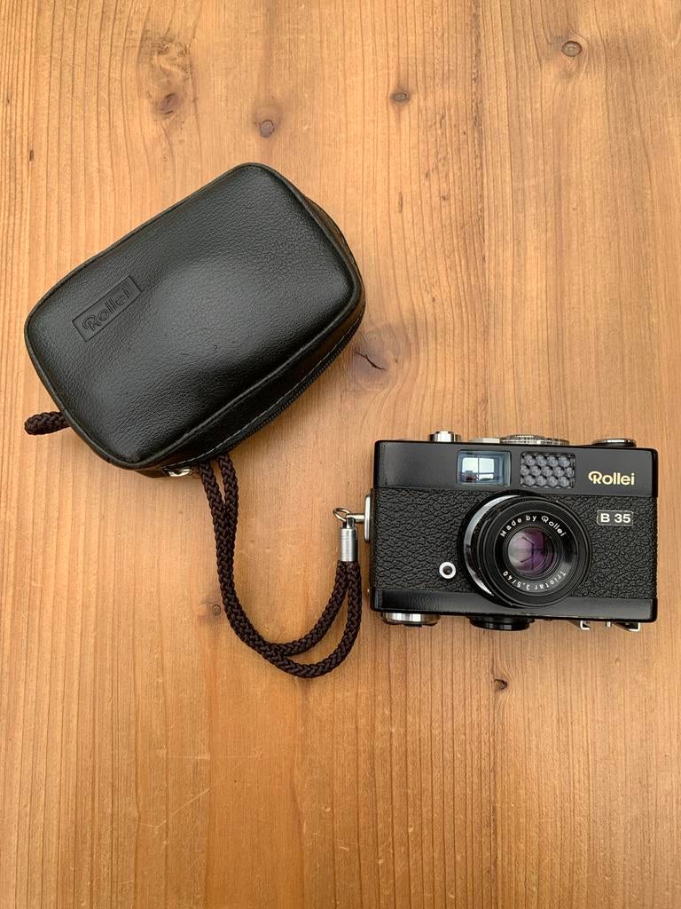Rollei B 35 Compact Camera met Triotar 3.5/40 lens, Ophalen of Verzenden, Gebruikt, Overige Merken