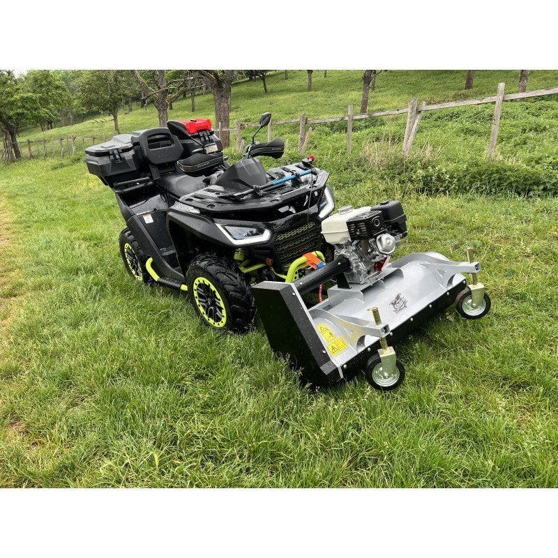 Klepelmaaier met eigen motor en inclusief aanhanger, Ophalen, Mulchfunctie, Zo goed als nieuw, Benzine-grasmaaier