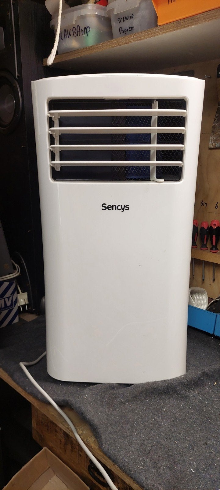 Sencys Mobiele Airco 8000 BTU/u - Koelen en Ventileren, Witgoed en Apparatuur, Ophalen, Minder dan 60 m³, 3 snelheden of meer