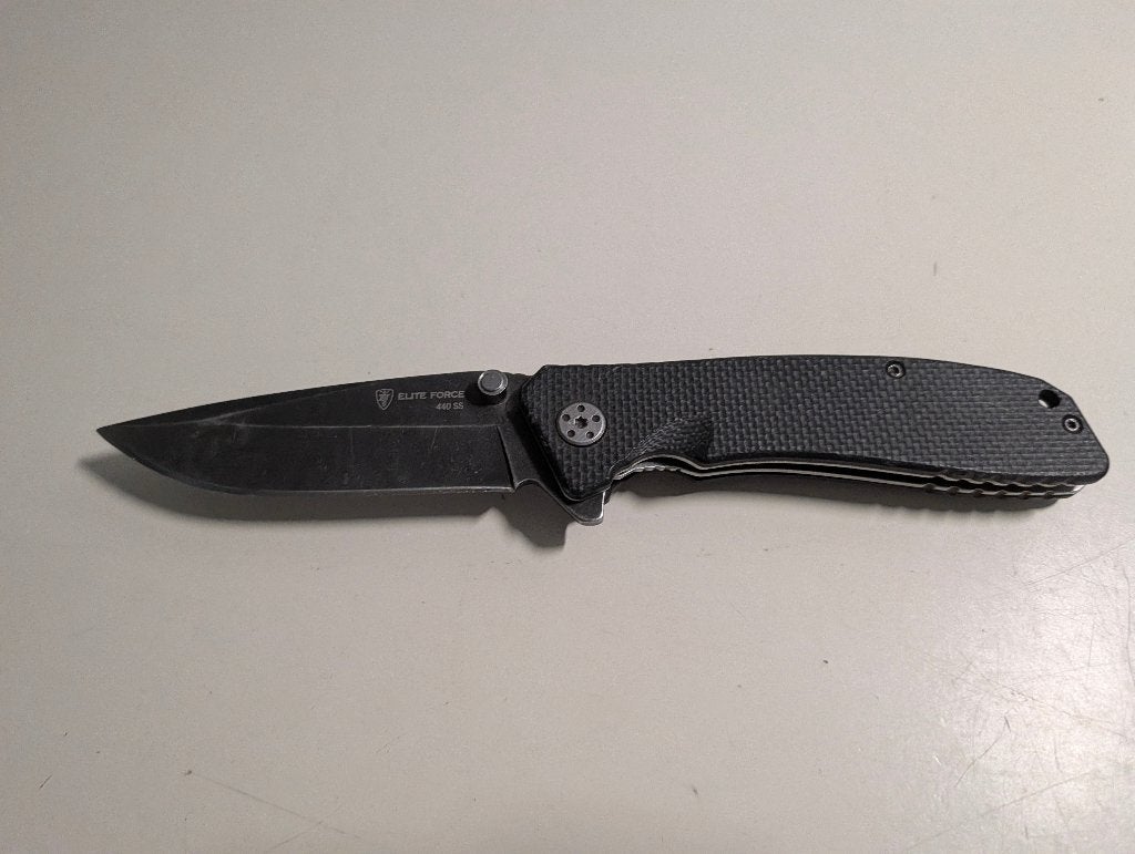 zwart zakmes elite force, Ophalen of Verzenden, Zo goed als nieuw
