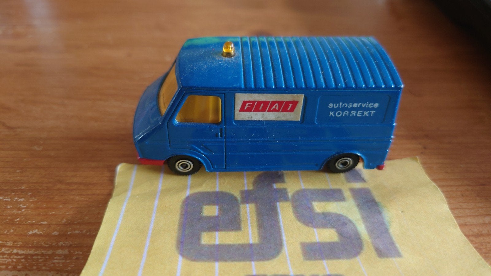 Efsi Holland Fiat 242 Autoservice Correct modelauto, Ophalen of Verzenden, Zo goed als nieuw, Bus of Vrachtwagen, Efsi