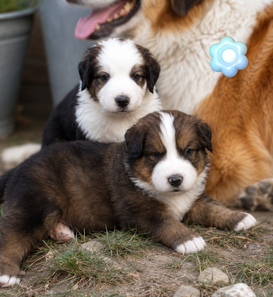 Pyreneese berghond x leonberger/ bernersennen, Parvo, 8 tot 15 weken, Groot, Meerdere