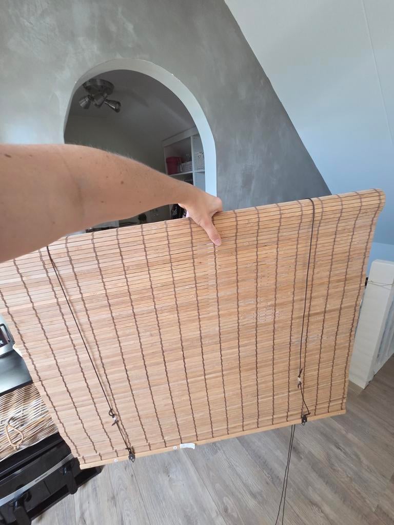 Leenbakker rolgordijn bamboe 90x180 cm - Nieuw, Huis en Inrichting, Stoffering | Gordijnen en Lamellen, Ophalen of Verzenden, Nieuw