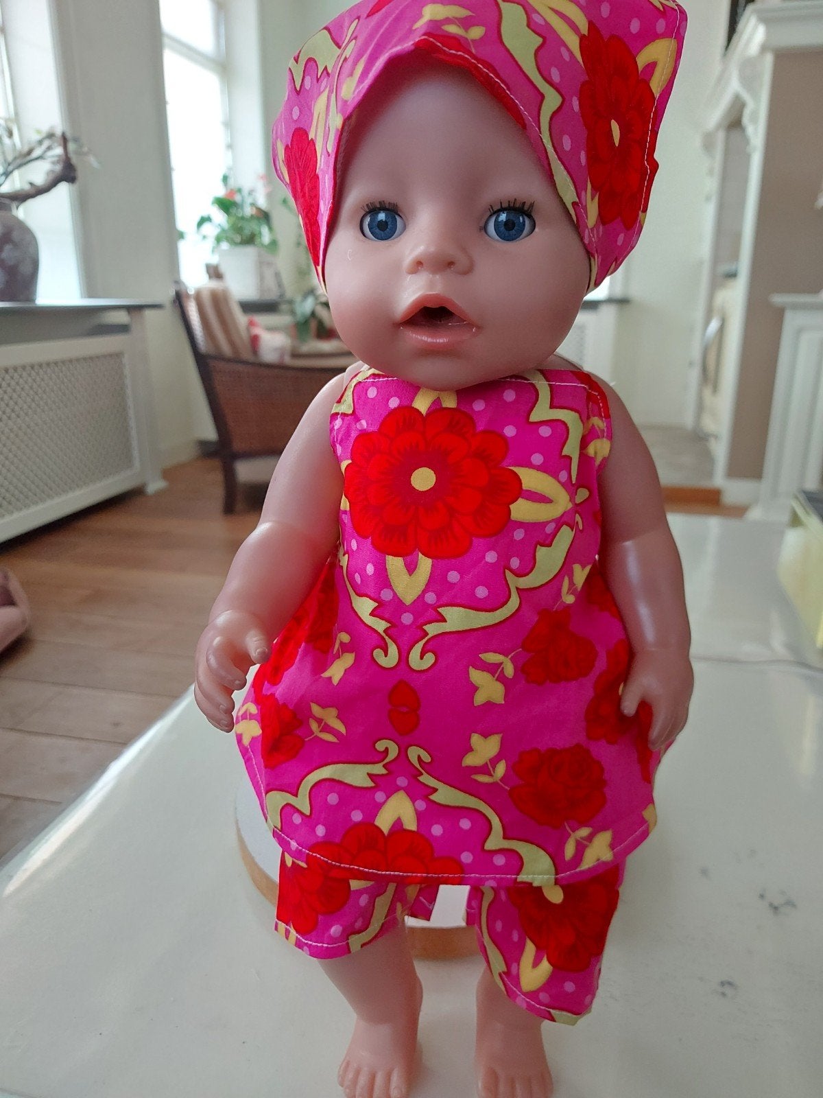 3 delig bloemen set baby born pop 43cm, Ophalen of Verzenden, Nieuw, Meisje