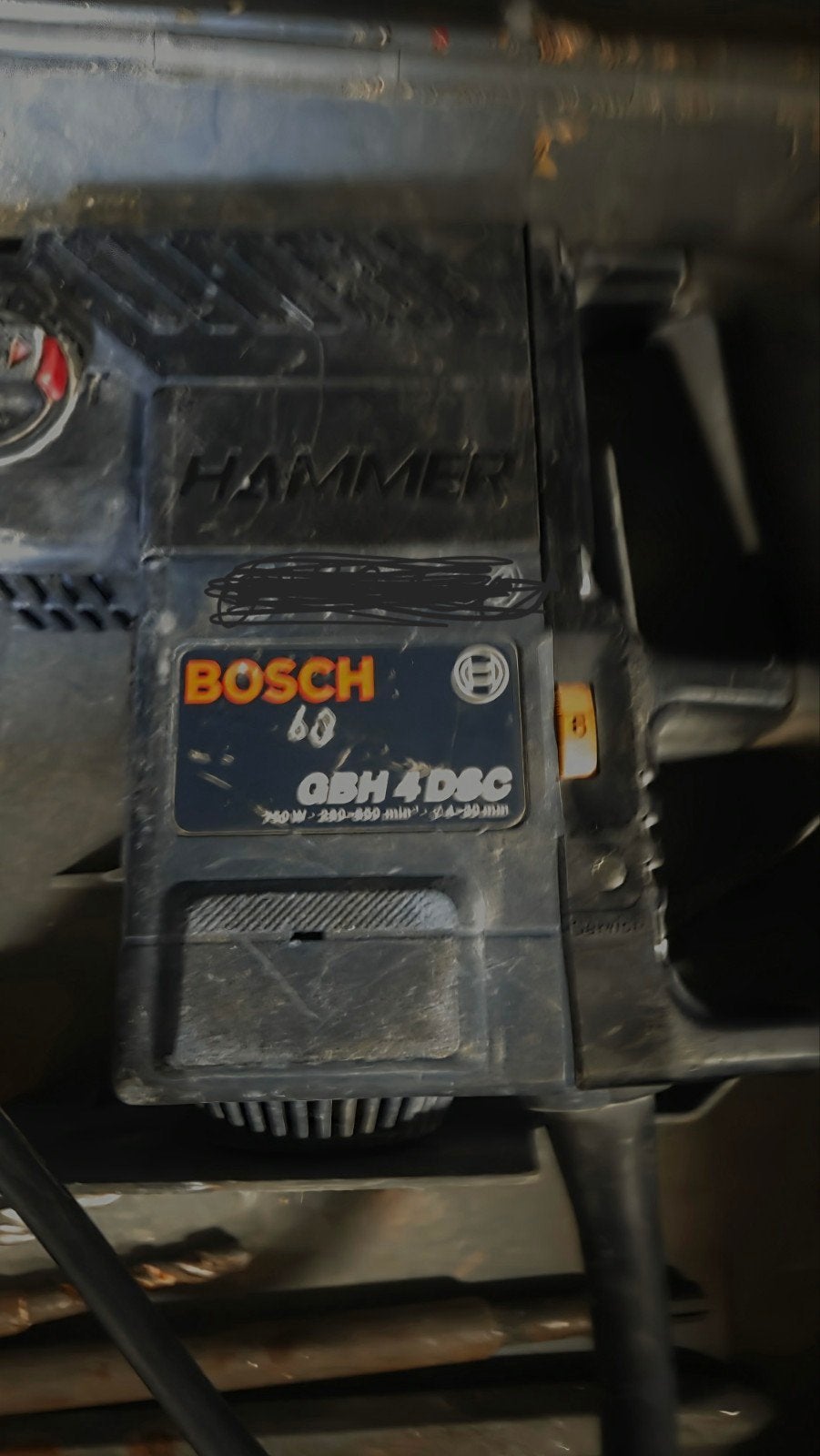 Bosch GBH 4 DSC Boorhamer - 750W, Ophalen, Boor- en/of Breekhamer, Klopboormechanisme, Gebruikt