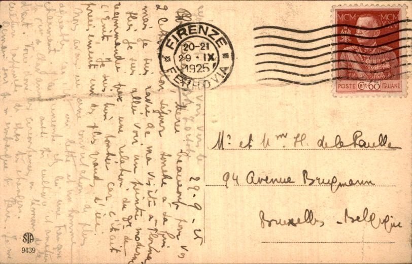 Italië - Stempels - Frankering - 1925, Ophalen of Verzenden, Envelop