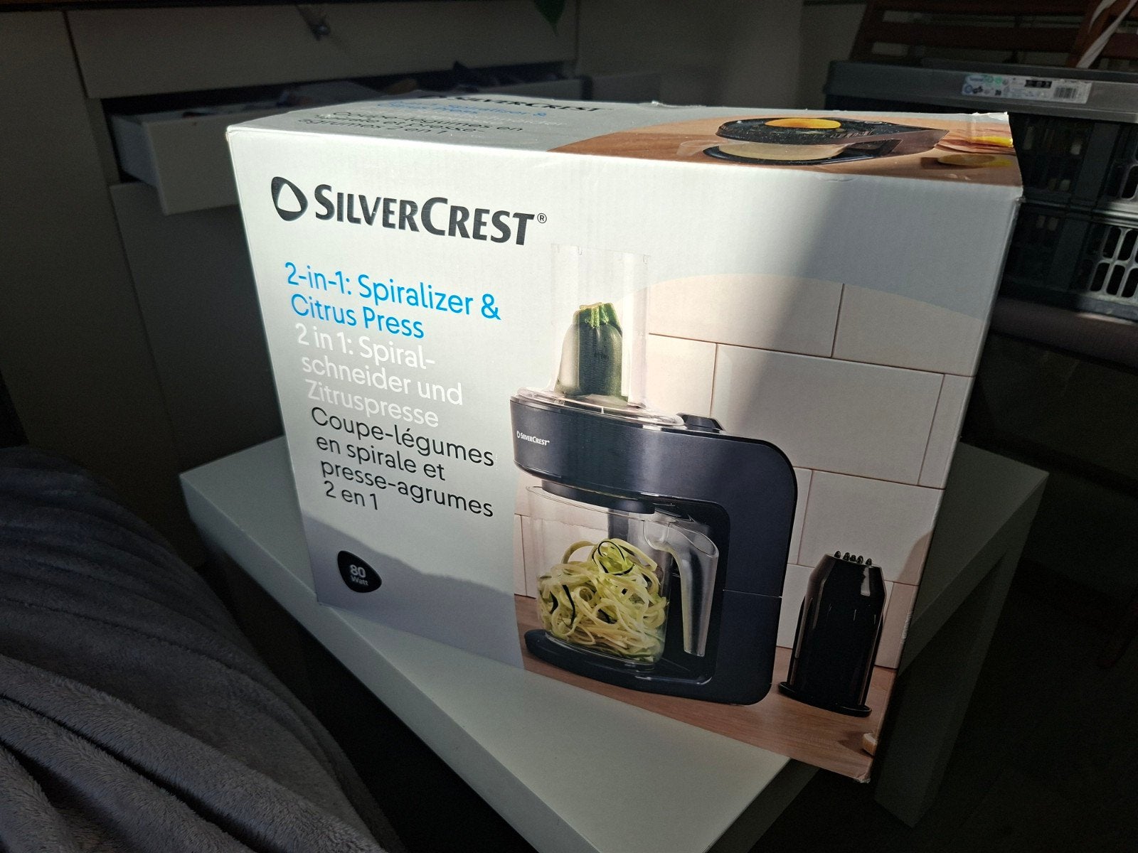 SilverCrest 2-in-1: spiralizer & Citruspers, Ophalen, Overige typen, Kunststof, Nieuw