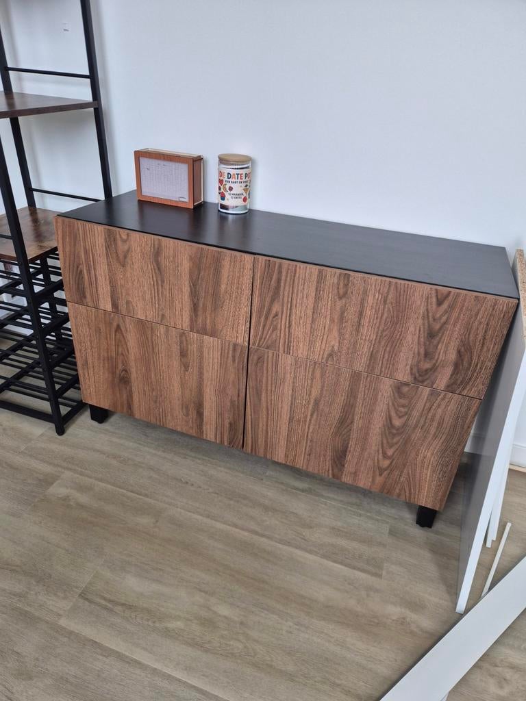 IKEA Besta dressoir, zo goed als nie, Huis en Inrichting, Kasten | Dressoirs, Ophalen, 100 tot 150 cm, Zo goed als nieuw, Modern