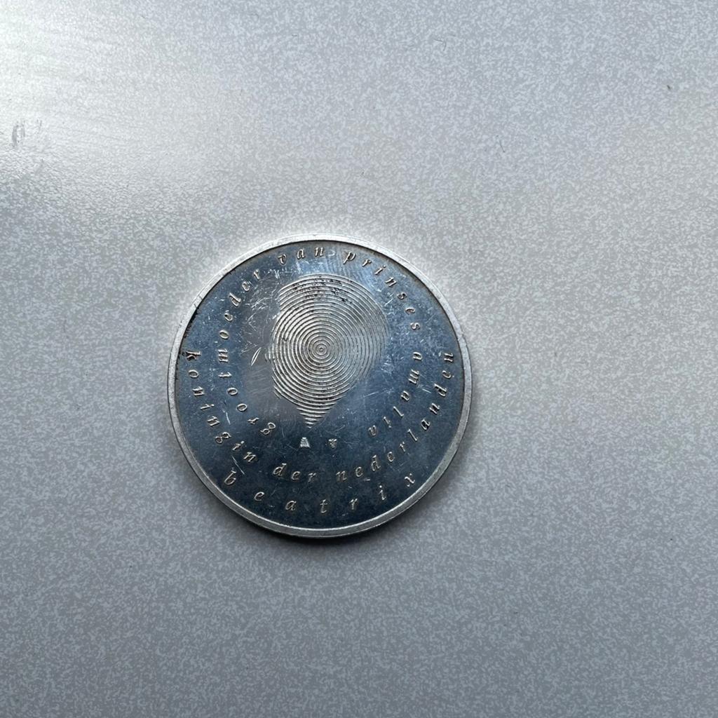 herdenkingsmunt 10 euro geboorte prinses Catharina-Amalia, Ophalen of Verzenden, Overige landen, 10 euro